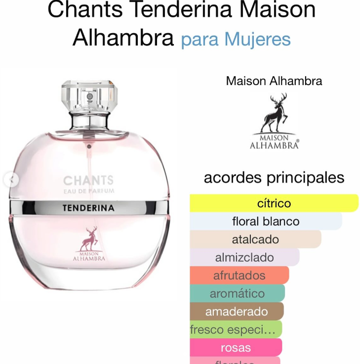 Chants Tenderina By Maison Alhambra Edp 100ml