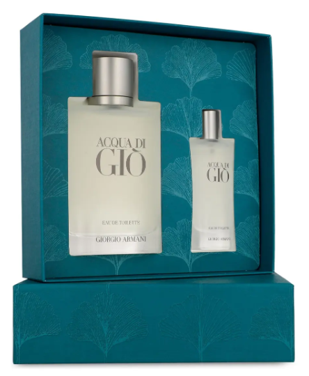 Set Acqua Di Gio Edt 100ml + Mini 15ml Armani Para Caballero