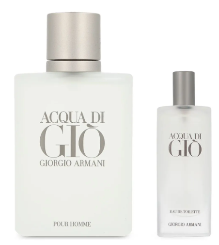 Set Acqua Di Gio Edt 100ml + Mini 15ml Armani Para Caballero