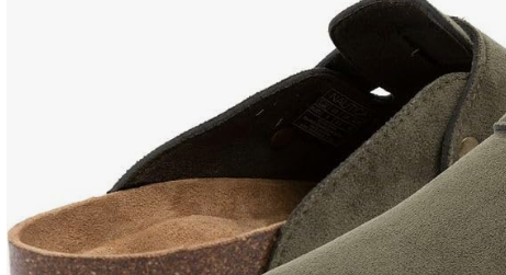 Nautica - Zuecos para mujer y hombre, de gamuza vegana, con hebilla de corcho, cómodos zapatos de patata con soporte de arco (piel sintética/lisa)