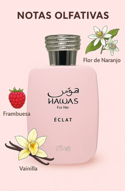 Rasasi Hawas Eclat Eau de Parfum 100ml Floral Frutal Mujer