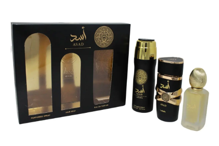 Set Lattafa Asad Para Caballero 3 Pcs Volumen De La Unidad 100 Ml