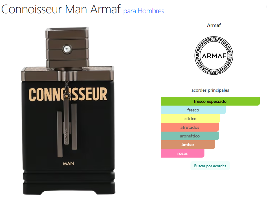 Armaf Connoisseur Man Edp 100ml Spray